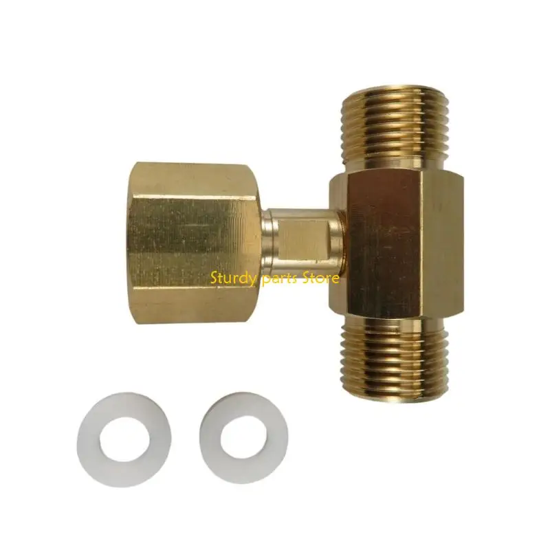 97QC Tees Adapter CO2 Bottle Brass Threaded Tees Fitting 3 Way Connector
97QC Tees Adapter CO2 Bottle Brass Threaded Tees Fitting 3 Way Connector