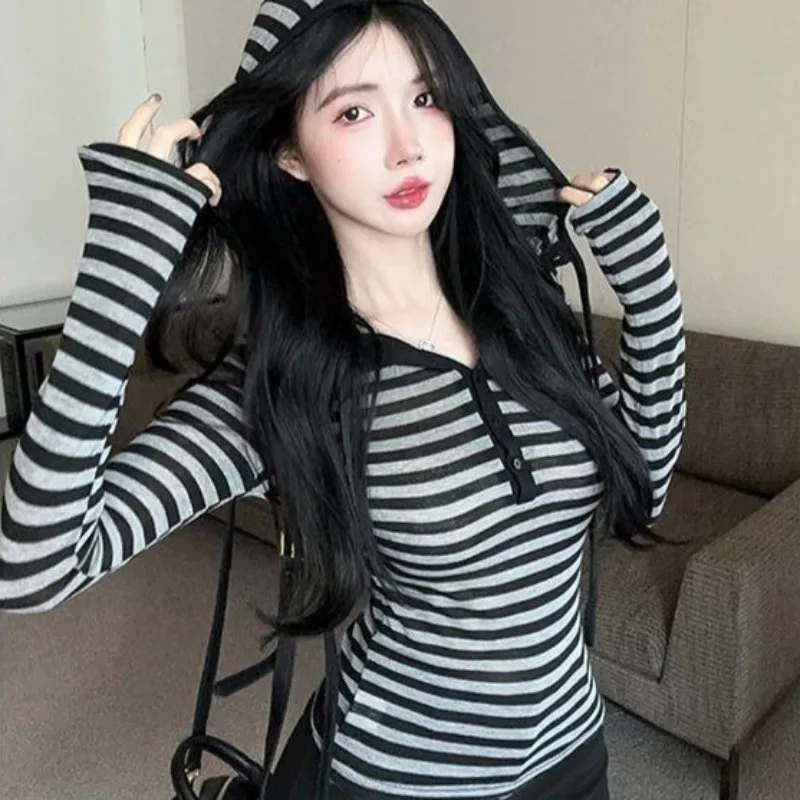 Y2k Clothes Thin Hoodies Women Tops Stripes Spring Autumn Sweatshirts Korean Fashion Vintage Versatile Slim Fit Sudadera Mujer
Y2k Clothes Thin Hoodies Women Tops Stripes Spring Autumn Sweatshirts Korean Fashion Vintage Versatile Slim Fit Sudadera Mujer