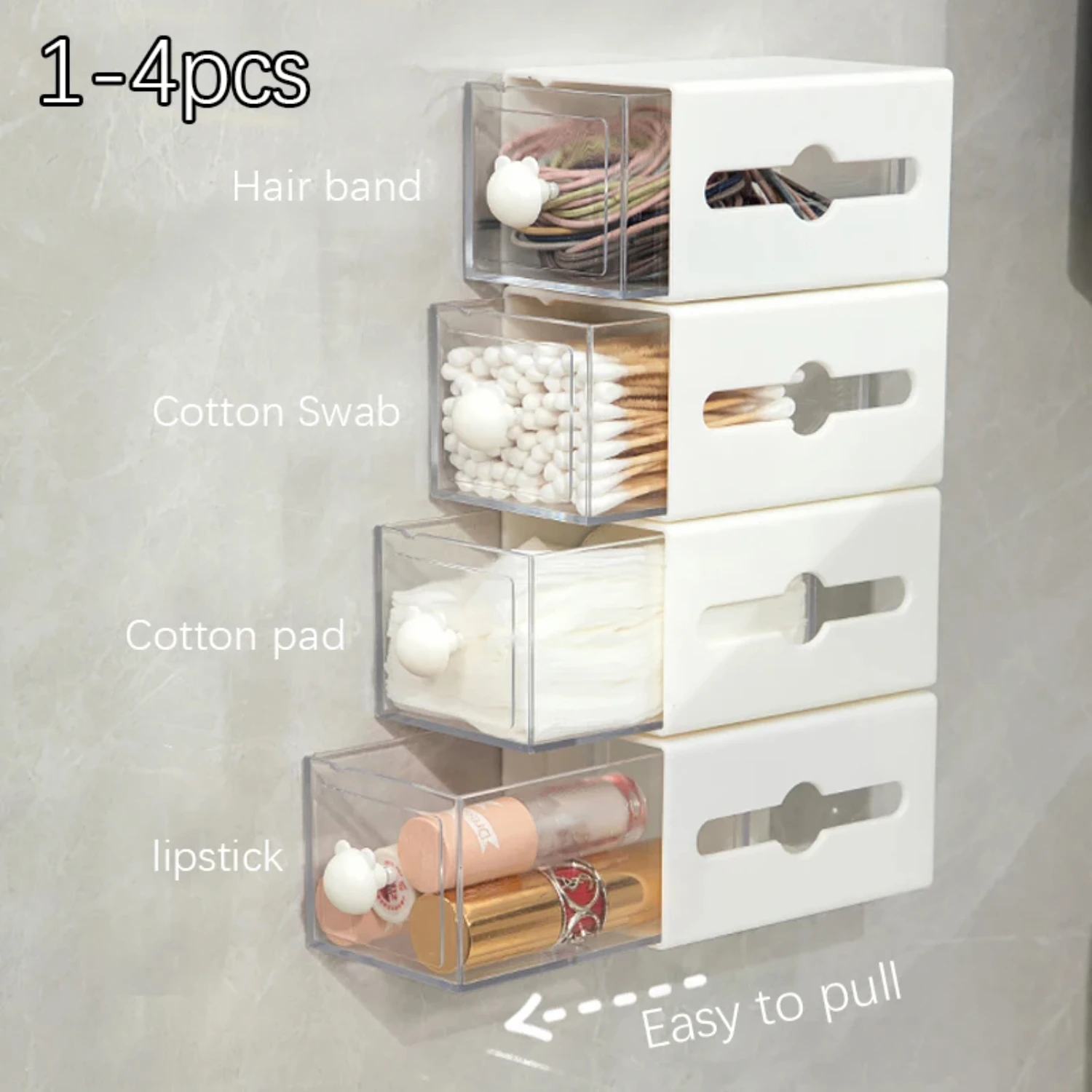 Wall-mounted Box Dustproof Bathroom Organizer Cotton Pads Swabs Punch Free Acrylic Makeup Container
Wall-mounted Box Dustproof Bathroom Organizer Cotton Pads Swabs Punch Free Acrylic Makeup Container