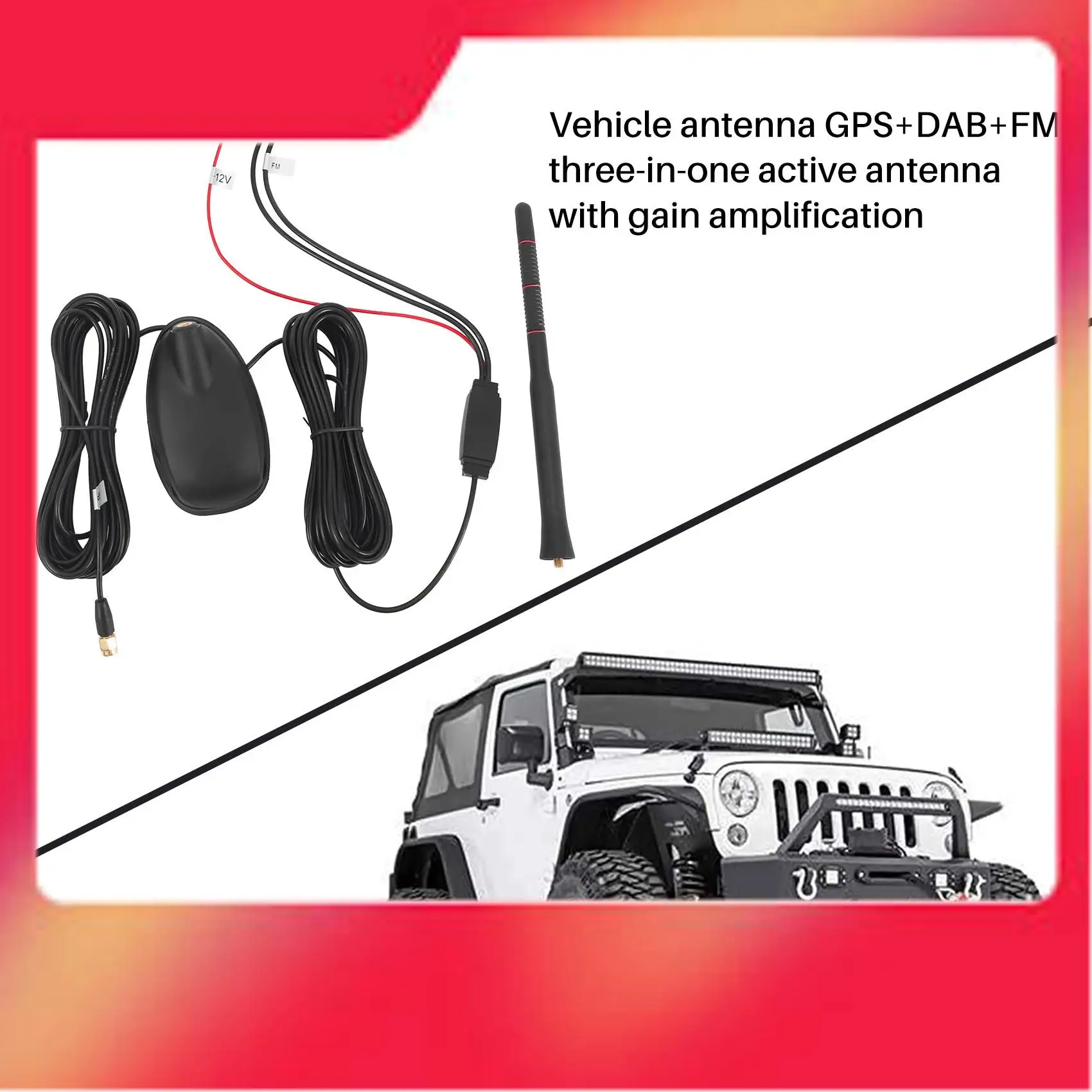 Antenna Car Car Antenna DAB+GPS+FM Antenna Active Amplified Roof Mount Waterproof Dustproof Universal Auto Accessories-M54K
Antenna Car Car Antenna DAB+GPS+FM Antenna Active Amplified Roof Mount Waterproof Dustproof Universal Auto Accessories-M54K