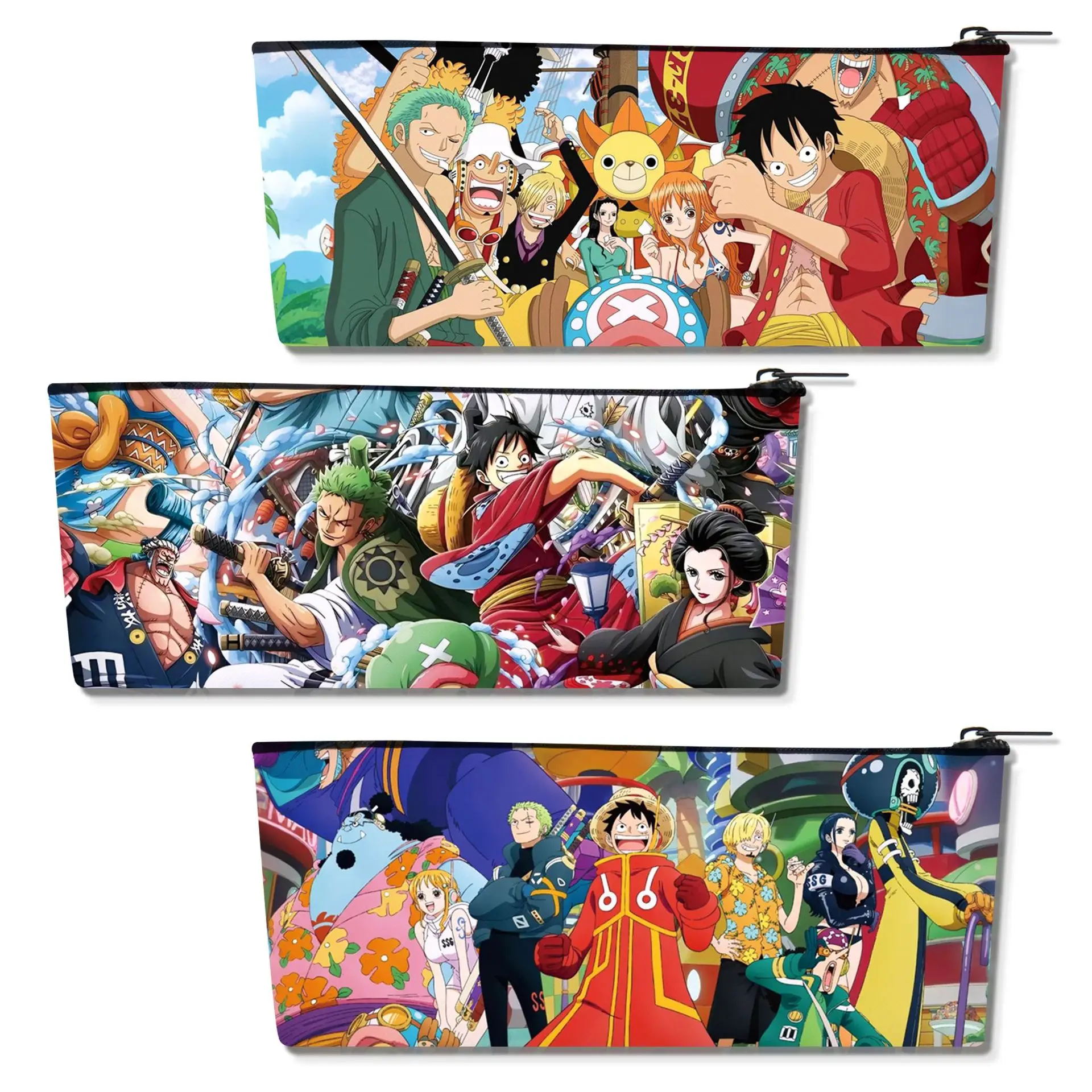 12PCS New One Piece Pen Bag Luffy Student Large Capacity Stationery Bag, PU Single Layer Storage Bag
12PCS New One Piece Pen Bag Luffy Student Large Capacity Stationery Bag, PU Single Layer Storage Bag 