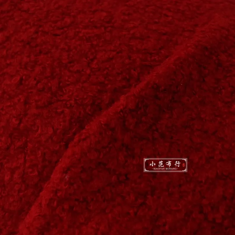 Fabric width 150cmx50cm dark red elastic knitted loop wool thickening suitable for DIY autumn winter coats dresses Hanfu fashion
Fabric width 150cmx50cm dark red elastic knitted loop wool thickening suitable for DIY autumn winter coats dresses Hanfu fashion