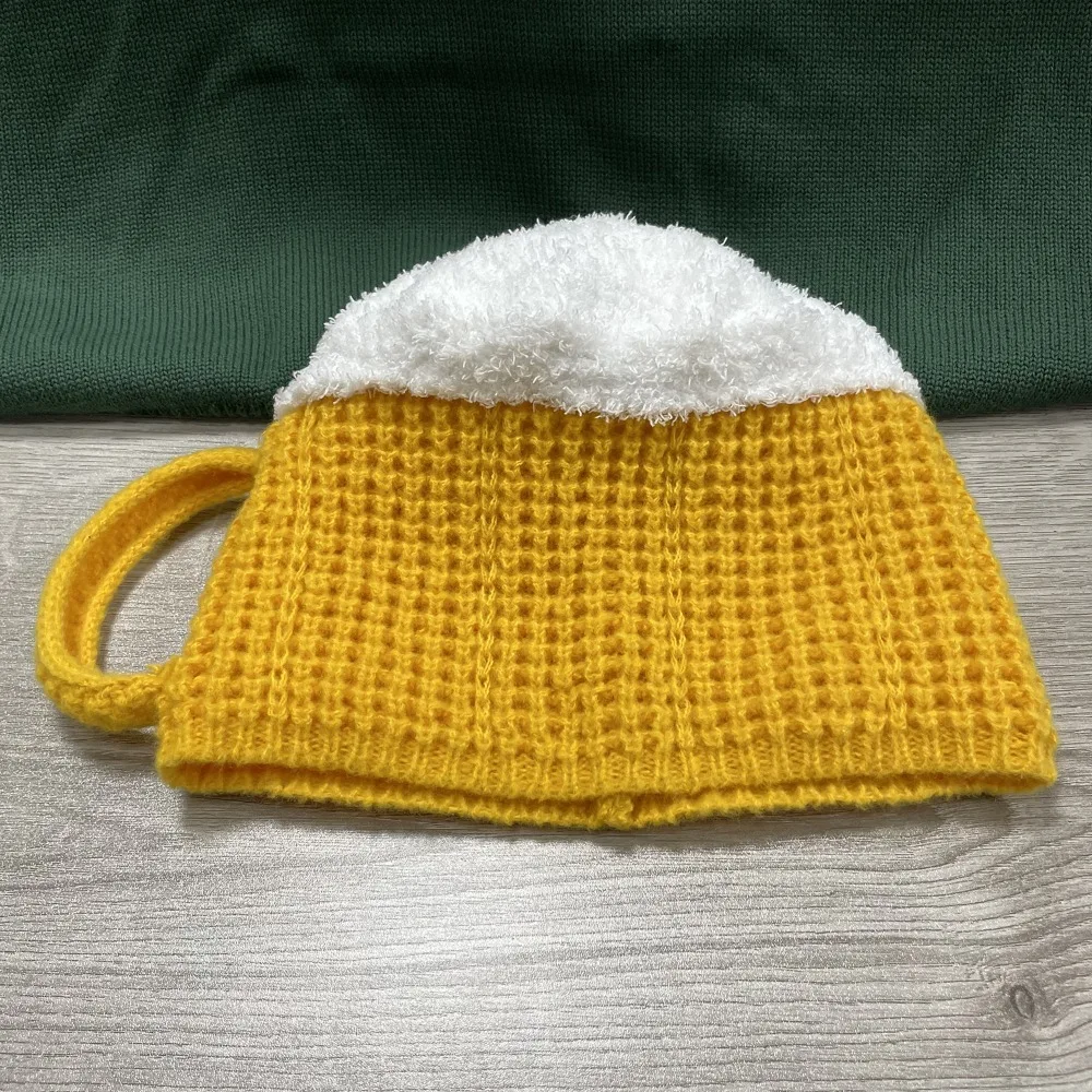 Unisex 3D Beer Cup Hats Knitted Warm Ear Hairline Beanies Warmers Beer Lovers Versatile Pullover Cap Valentine's Year Presents
Unisex 3D Beer Cup Hats Knitted Warm Ear Hairline Beanies Warmers Beer Lovers Versatile Pullover Cap Valentine's Year Presents