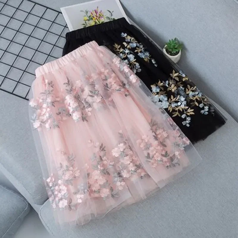 Fashion Embroidery Kids Skirt for Girls Spring Summer Children Mesh Floral Skirts Baby Girls Princess Party Clothes 4 -12 Years
Fashion Embroidery Kids Skirt for Girls Spring Summer Children Mesh Floral Skirts Baby Girls Princess Party Clothes 4 -12 Years