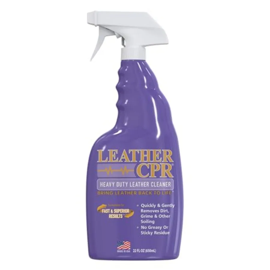 Leather CPR Heavy Duty Leather Cleaner 22oz, Car Leather CPR Cleaner and Conditioner Companion for Heavily Soiled Car Seats, Co
Leather CPR Heavy Duty Leather Cleaner 22oz, Car Leather CPR Cleaner and Conditioner Companion for Heavily Soiled Car Seats, Co