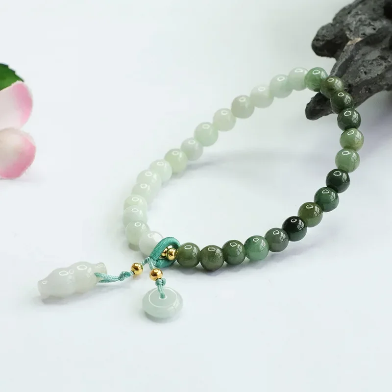 Burmese Jade Donut Bracelets Natural Green Women Jewelry Bangle Man Gifts Gemstone Bracelet Designer Fashion Bead Jadeite
Burmese Jade Donut Bracelets Natural Green Women Jewelry Bangle Man Gifts Gemstone Bracelet Designer Fashion Bead Jadeite