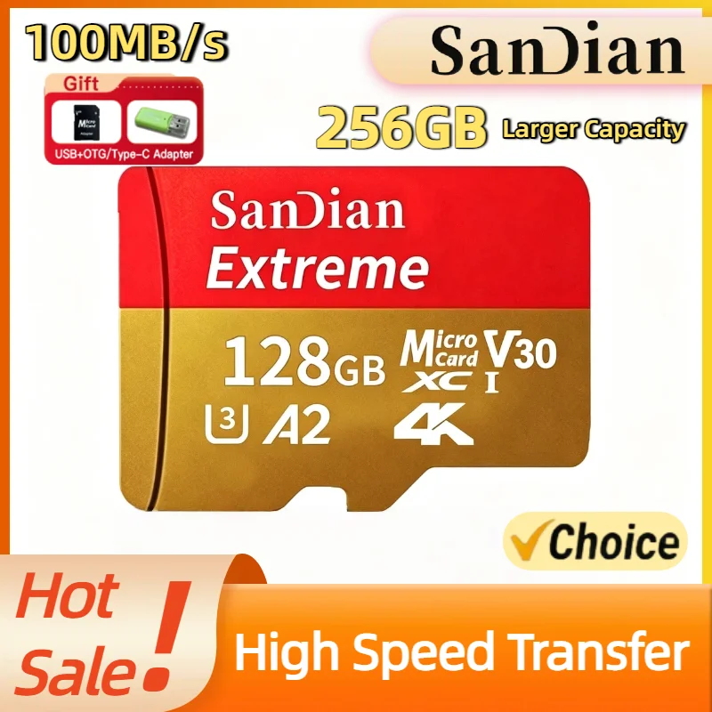 or PC Smartphone 256GB Micro TF SD Card SD Flash Cards Memory Card High Speed UHS 1 Class 10 Storage Card Titan Pro
or PC Smartphone 256GB Micro TF SD Card SD Flash Cards Memory Card High Speed UHS 1 Class 10 Storage Card Titan Pro
