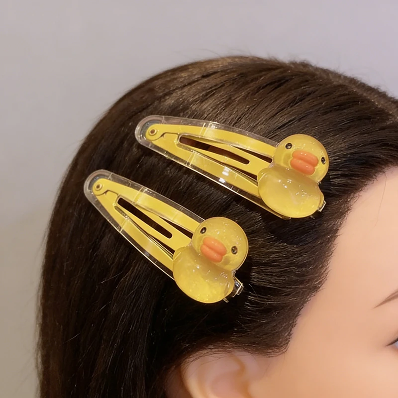 2Pcs Cute Cartoon Duck Hair Clips Sweet Tulip Flower Bb Hairpins for Girls Transparent Yellow Duckling Side Bangs Accessories
2Pcs Cute Cartoon Duck Hair Clips Sweet Tulip Flower Bb Hairpins for Girls Transparent Yellow Duckling Side Bangs Accessories