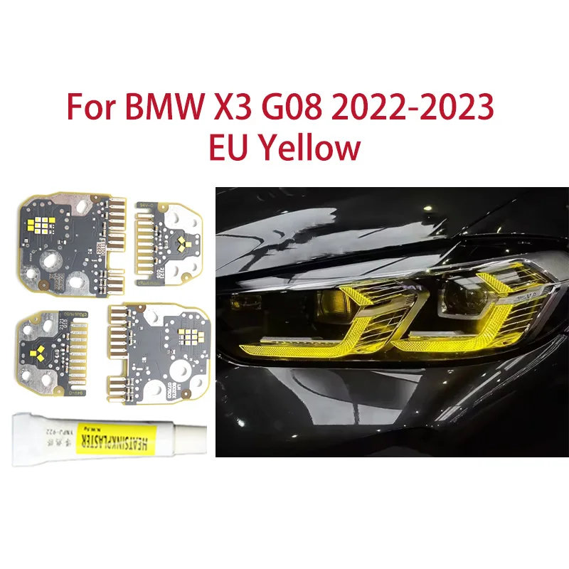 1 пара для BMW X3 G08 22-23 версия ЕС лимонно-желтый автомобильный грижовой чип DRL модификация света «ангельские глазки» автомобильные фары чип балласта
1 пара для BMW X3 G08 22-23 версия ЕС лимонно-желтый автомобильный грижовой чип DRL модификация света «ангельские глазки» автомобильные фары чип балласта