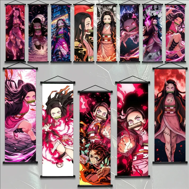 Demon Slayer Nezuko Kamado Anime Art Fabric Wall Poster Hanging Scroll for Bedroom Gaming Room Decor Gift
Demon Slayer Nezuko Kamado Anime Art Fabric Wall Poster Hanging Scroll for Bedroom Gaming Room Decor Gift