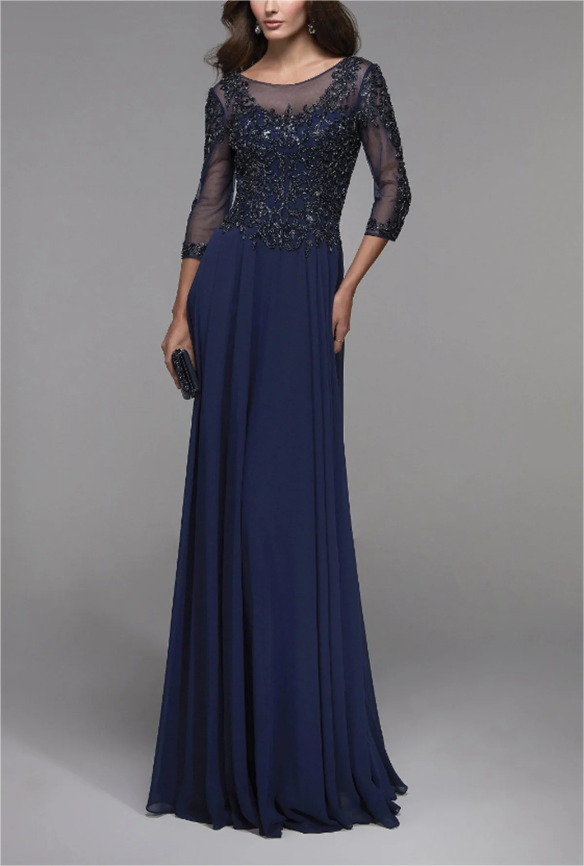 A-Line Floor-Length Bridal Mother Dress Elegant 2024 Blue / Custom Color Chiffon Lace Mid Sleeve Belt Weeding Guest
A-Line Floor-Length Bridal Mother Dress Elegant 2024 Blue / Custom Color Chiffon Lace Mid Sleeve Belt Weeding Guest