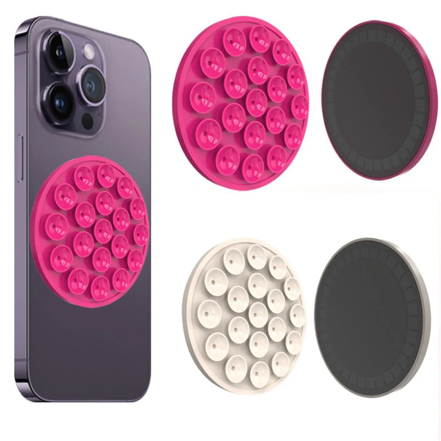 2pcs Magnetic Suction Cup Phone Mount Anti Slip Hands Free Silicone Suction Phone Grip Mirror Shower Holder
2pcs Magnetic Suction Cup Phone Mount Anti Slip Hands Free Silicone Suction Phone Grip Mirror Shower Holder