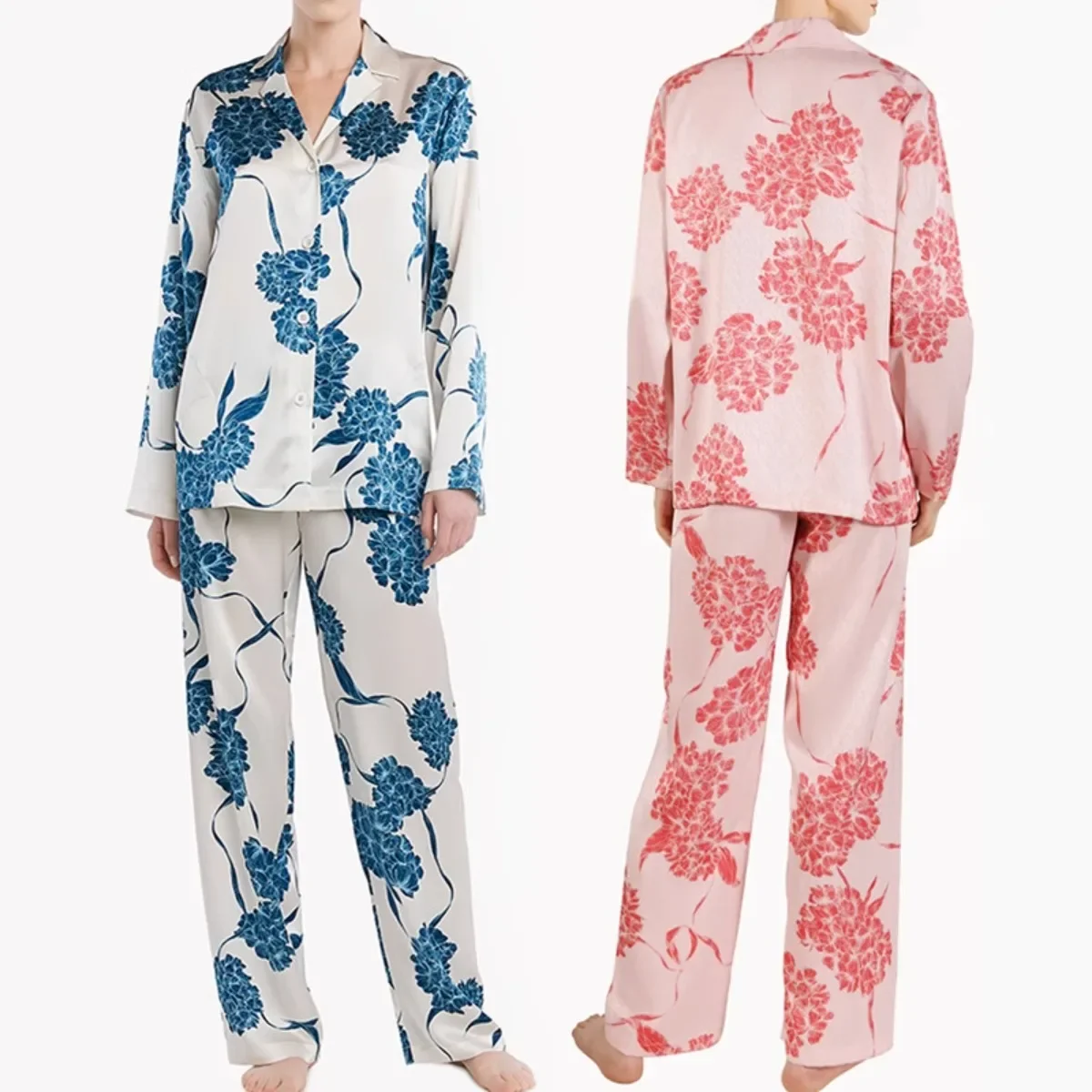 LaPerla Luxury Four-season Fish Bone Pattern Thin Long-sleeved Trousers Women's Suit Satin Loungewear Pajamas
LaPerla Luxury Four-season Fish Bone Pattern Thin Long-sleeved Trousers Women's Suit Satin Loungewear Pajamas