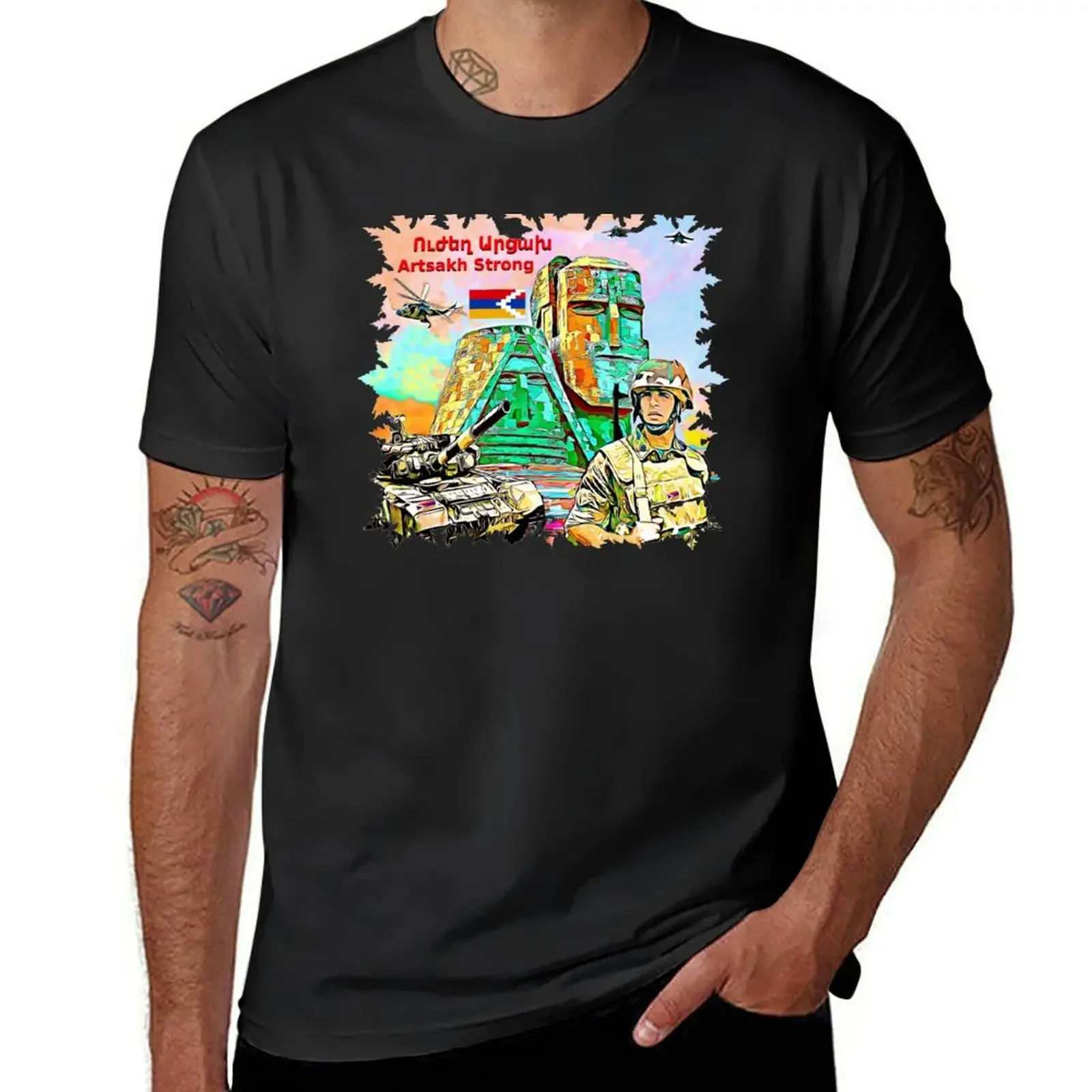 Artsakh Strong T-Shirt oversized t shirt Short sleeve tee basketball graphic tees Men's clothing
Artsakh Strong T-Shirt oversized t shirt Short sleeve tee basketball graphic tees Men's clothing