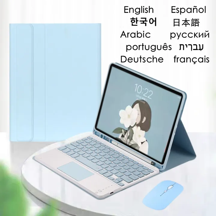 Wireless Keyboard for iPad 10 10th Generation Case 10.9 inch 2022 Cover Russian Spanish Korean French Touchpad Keyboard
Wireless Keyboard for iPad 10 10th Generation Case 10.9 inch 2022 Cover Russian Spanish Korean French Touchpad Keyboard