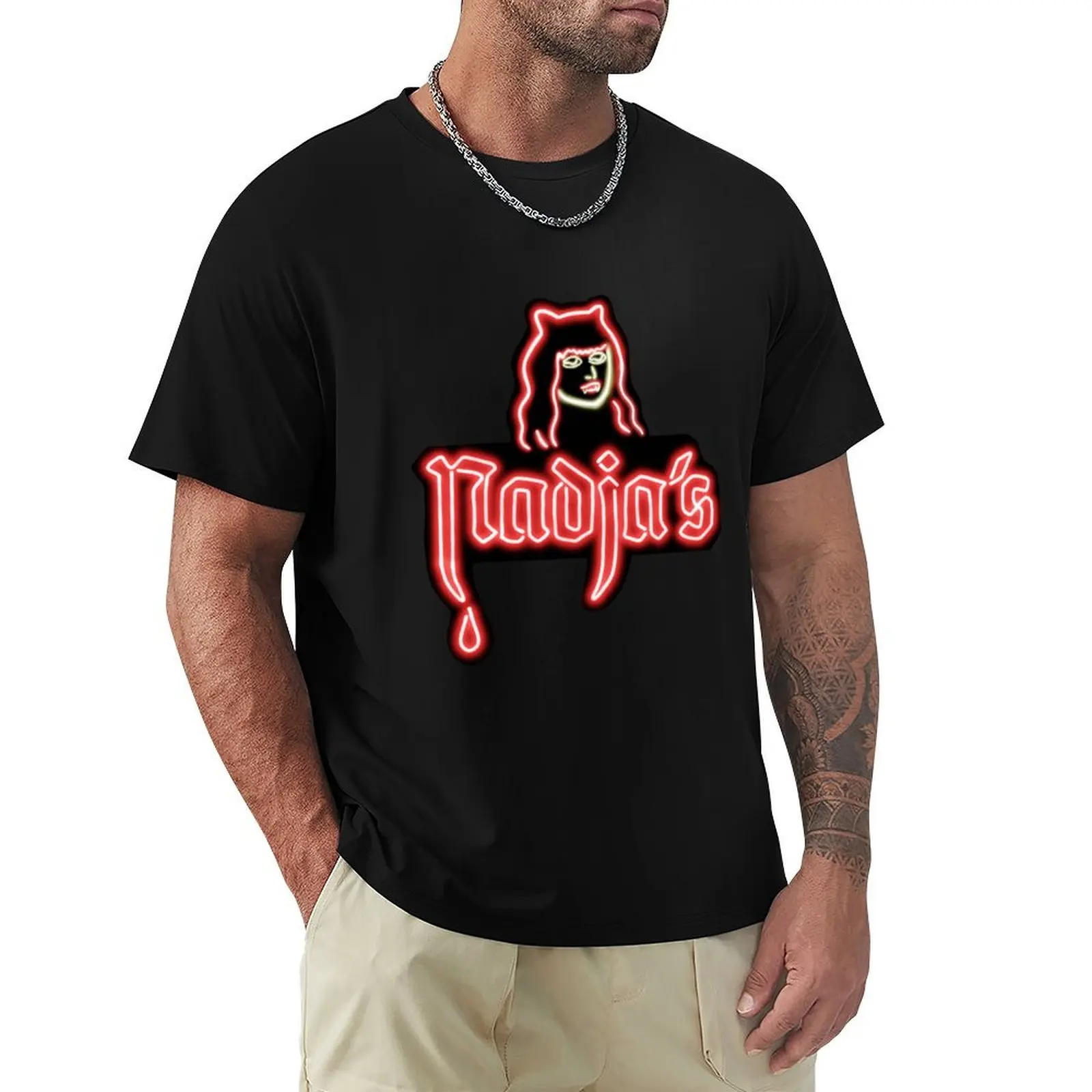 Nadja’s Nightclub (black background) T-Shirt cute tops custom t-shirts t shirt men
Nadja’s Nightclub (black background) T-Shirt cute tops custom t-shirts t shirt men