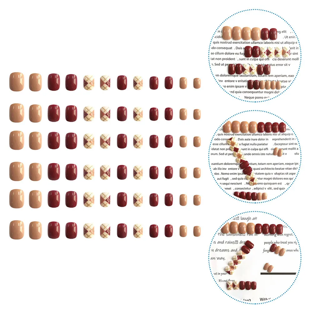 72pcs Wearable Patches Fake Tips Full Cover False Nails Press On Artificial Tips for Salon Home Use Nail Art Decor
72pcs Wearable Patches Fake Tips Full Cover False Nails Press On Artificial Tips for Salon Home Use Nail Art Decor