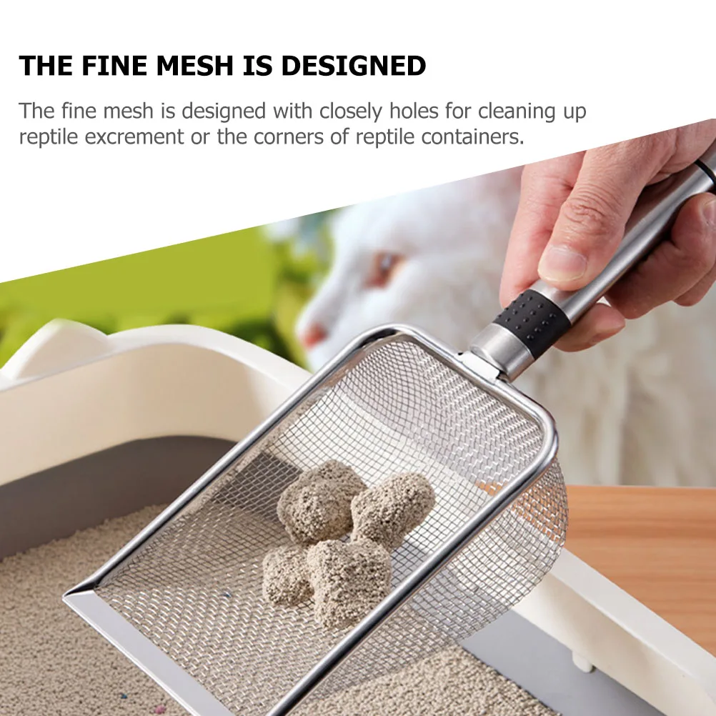 Stainless Steel S Shovel Cat Litter Scoop 14 Mesh 15X15mm Reptile Dirt Sifter Pet Tool Metal Litter Box Shovel Household Cleaner
Stainless Steel S Shovel Cat Litter Scoop 14 Mesh 15X15mm Reptile Dirt Sifter Pet Tool Metal Litter Box Shovel Household Cleaner