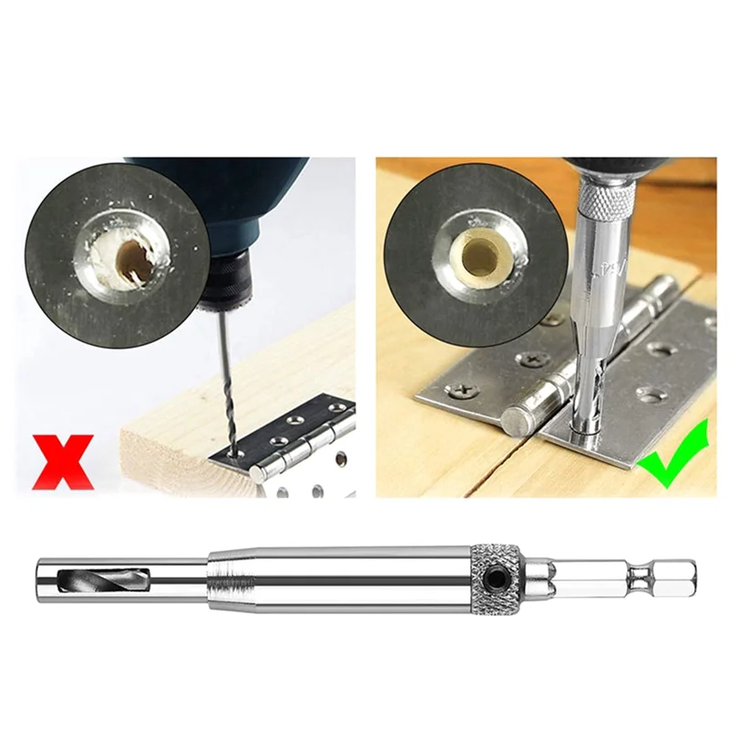 SYW-Hinge Bit Set Woodworking Doors And Windows Hinge Hole Opener Positioning Drilling Set Hexagonal Handle Bit Durable Easy Ins
SYW-Hinge Bit Set Woodworking Doors And Windows Hinge Hole Opener Positioning Drilling Set Hexagonal Handle Bit Durable Easy Ins
