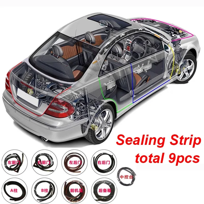 9pcs for Dongfeng DFSK 560 580 330 370 Sealing Strip Door Soundproof Rubber Strip Waterproof Dustproof Decorate Glory
9pcs for Dongfeng DFSK 560 580 330 370 Sealing Strip Door Soundproof Rubber Strip Waterproof Dustproof Decorate Glory