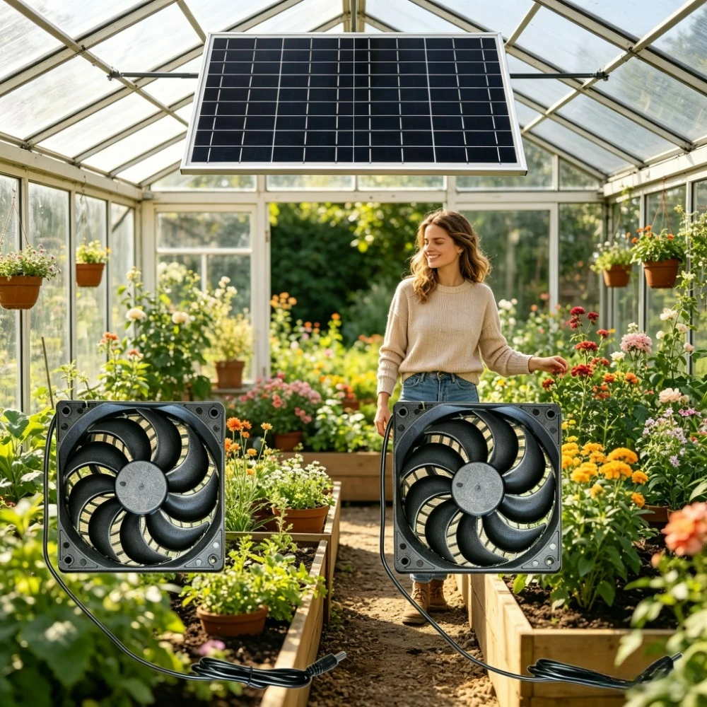 10W 15W Solar Dual Exhaust Fan Kit Weather Resistant Ventilation Cooling for Greenhouse Chicken Coop Pet House RV Shed Attic
10W 15W Solar Dual Exhaust Fan Kit Weather Resistant Ventilation Cooling for Greenhouse Chicken Coop Pet House RV Shed Attic