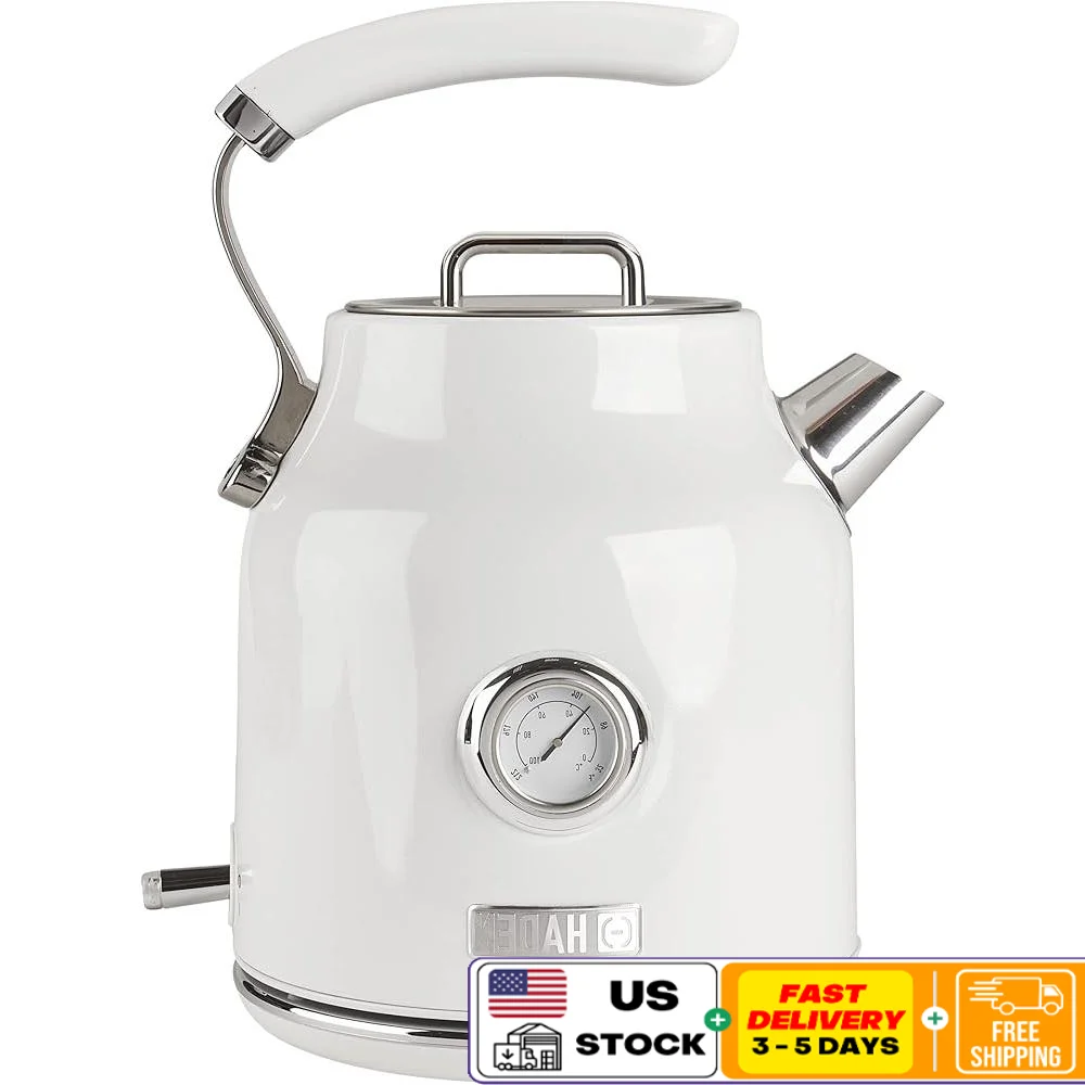 Stainless Steel Electric Kettle with 360 Degree Base Auto Shutoff Indicator Light and Boil Dry Protection Tea and Coffee
Stainless Steel Electric Kettle with 360 Degree Base Auto Shutoff Indicator Light and Boil Dry Protection Tea and Coffee