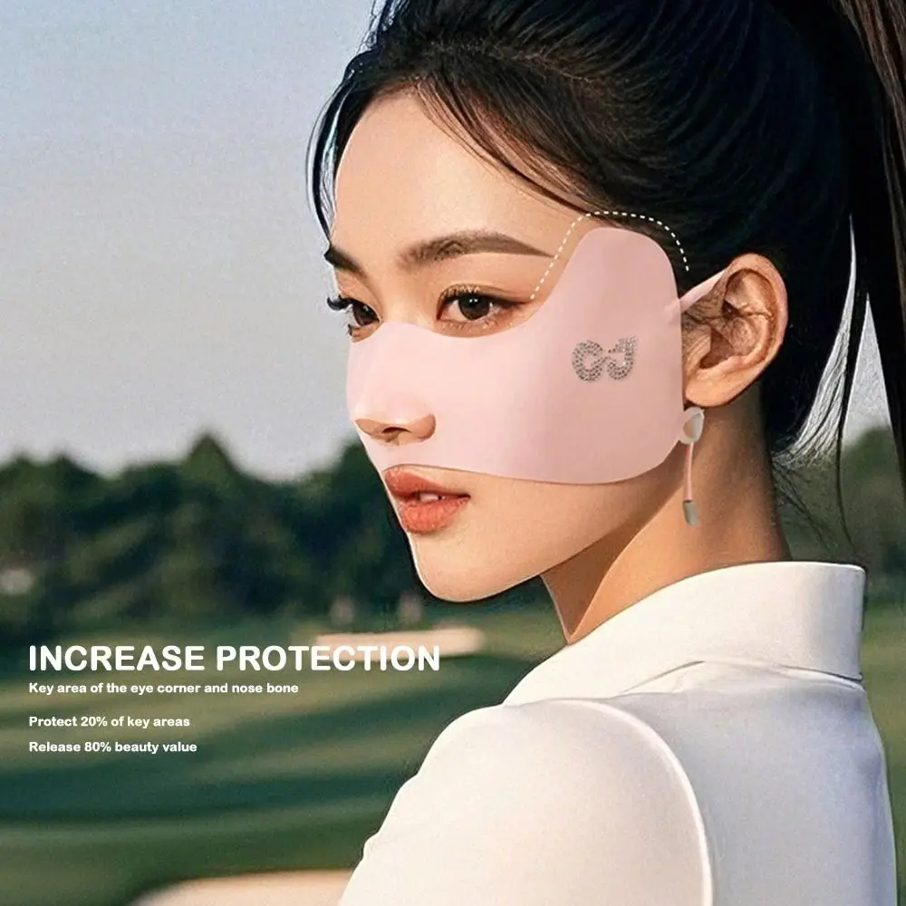 Летняя защитная маска из ледяного шелка UPF50 + дышащая женская маска для лица, защита от контуса, половина лица, маска для лица для занятий гольфом
Летняя защитная маска из ледяного шелка UPF50 + дышащая женская маска для лица, защита от контуса, половина лица, маска для лица для занятий гольфом