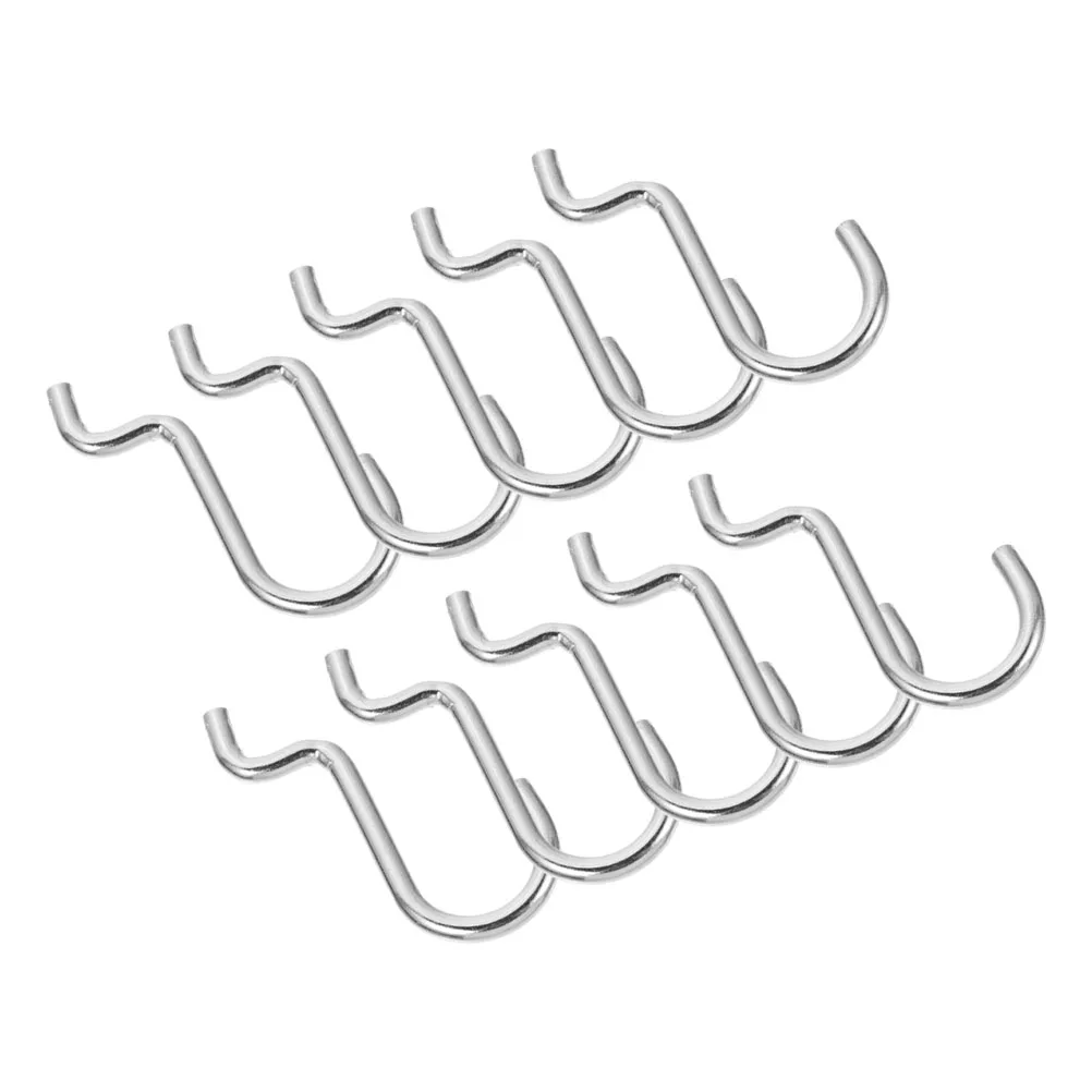 10 pcs Iron Wire Hooks Metal Pegboard Hangers For Shelves Racks Organizational Needs High Capacity Garage Wall Storage
10 pcs Iron Wire Hooks Metal Pegboard Hangers For Shelves Racks Organizational Needs High Capacity Garage Wall Storage