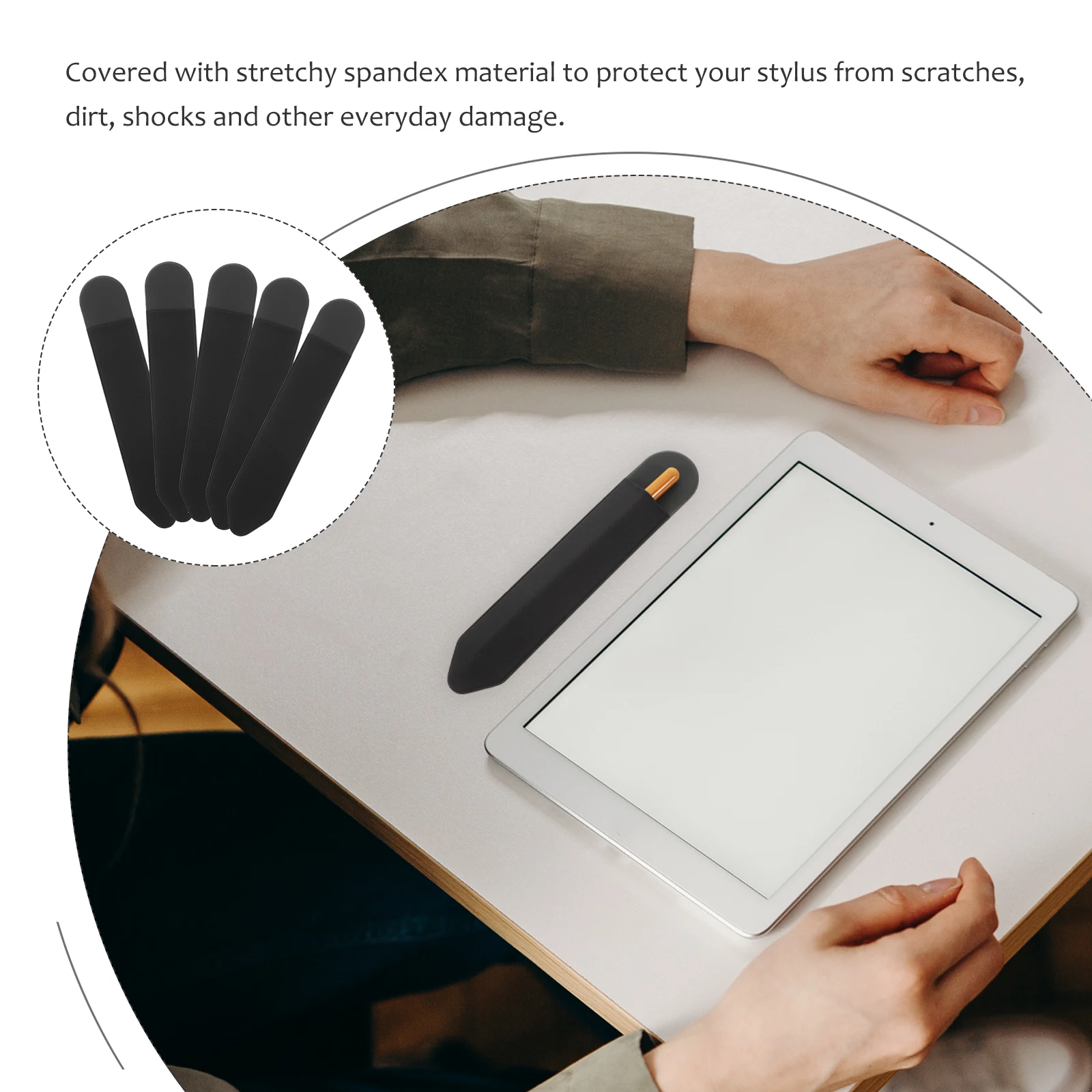 5pcs Black Stylus Pen Cover for Pencil Ultra Thin Protective Sleeve Stretchy Spandex Material Easy Install Remove Fits
5pcs Black Stylus Pen Cover for Pencil Ultra Thin Protective Sleeve Stretchy Spandex Material Easy Install Remove Fits