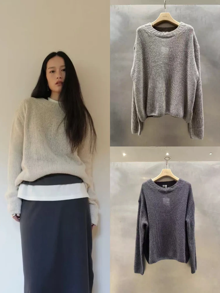 Loose Long Sve Knitted Sweater Women's Crew Ne Pullover Dongda Gate Vine Sister Lazy Sle Fce Warm Regular Length
Loose Long Sve Knitted Sweater Women's Crew Ne Pullover Dongda Gate Vine Sister Lazy Sle Fce Warm Regular Length