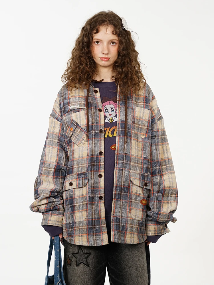 Куртка с капюшоном TIPSEVEN Original Design Office Lady Series с завязками и множеством карманов, верхняя одежда с клетчатым принтом
Куртка с капюшоном TIPSEVEN Original Design Office Lady Series с завязками и множеством карманов, верхняя одежда с клетчатым принтом