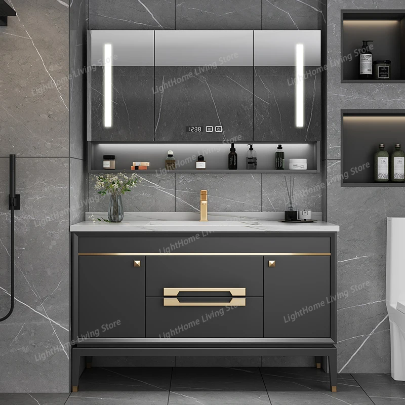 Black Sink Luxury Bathroom Cabinet Mirror Classic Shelf Storage Bathroom Cabinet Hotel Meuble Salle De Bain Home Furniture
Black Sink Luxury Bathroom Cabinet Mirror Classic Shelf Storage Bathroom Cabinet Hotel Meuble Salle De Bain Home Furniture
