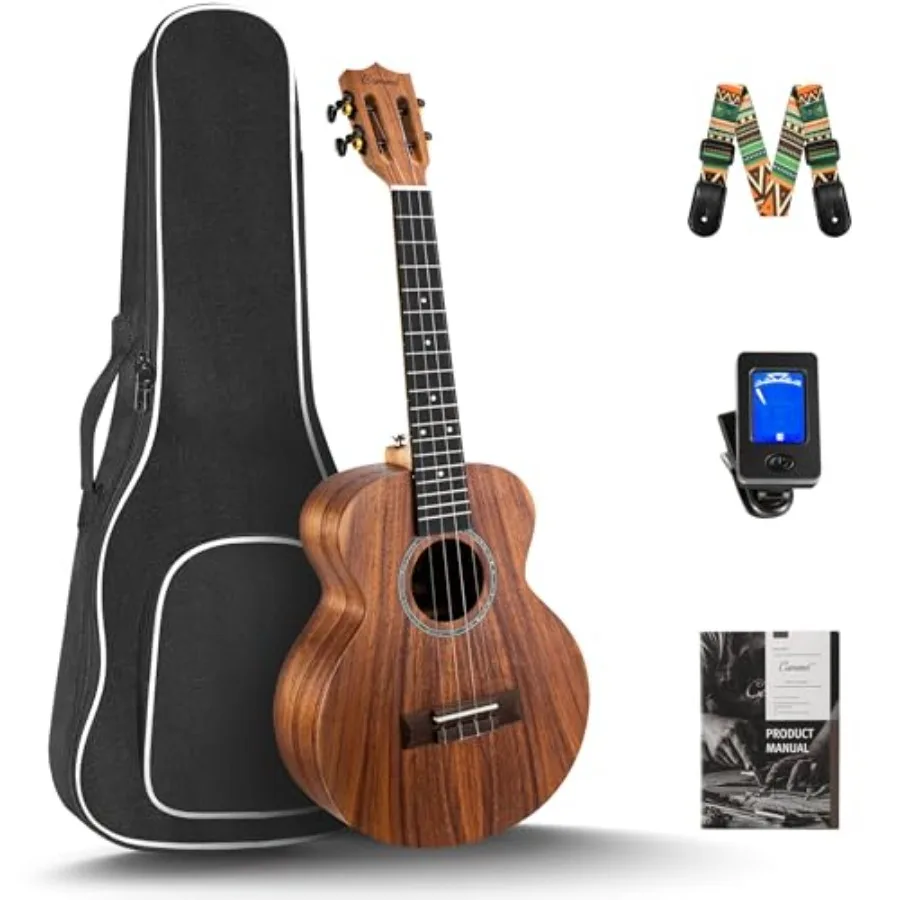 Concert Ukulele CC207 23 inch KOA Acacia Wood Ukelele for Adults Beginners Kit with Carbon String Digital Tuner Strap
Concert Ukulele CC207 23 inch KOA Acacia Wood Ukelele for Adults Beginners Kit with Carbon String Digital Tuner Strap