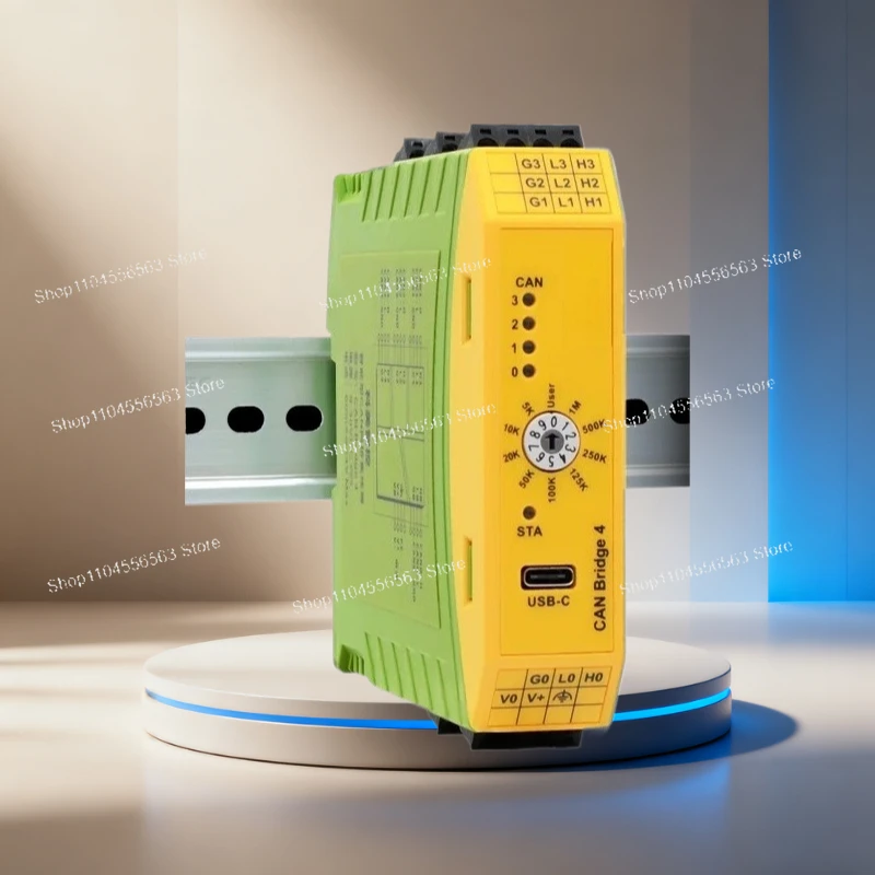 CAN Bus Hub, Splitter, Sharer, Bridge, One In, Three Out, 4-port CAN Hub
CAN Bus Hub, Splitter, Sharer, Bridge, One In, Three Out, 4-port CAN Hub