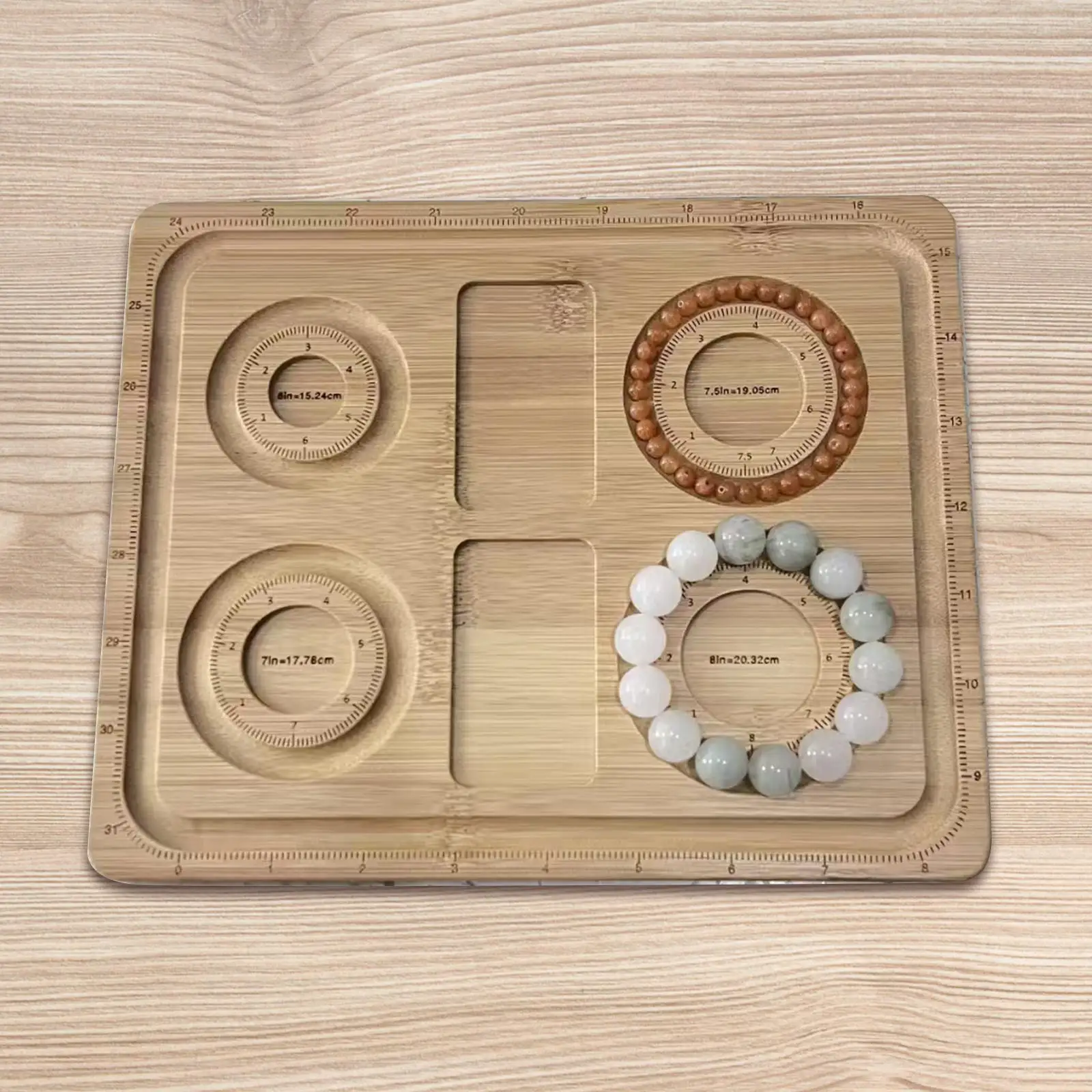 Wooden Beading Board Practical Easy to Hold Jewelry Measuring Board for Art Crafts Necklaces Making DIY Hobbies Beading Tools
Wooden Beading Board Practical Easy to Hold Jewelry Measuring Board for Art Crafts Necklaces Making DIY Hobbies Beading Tools