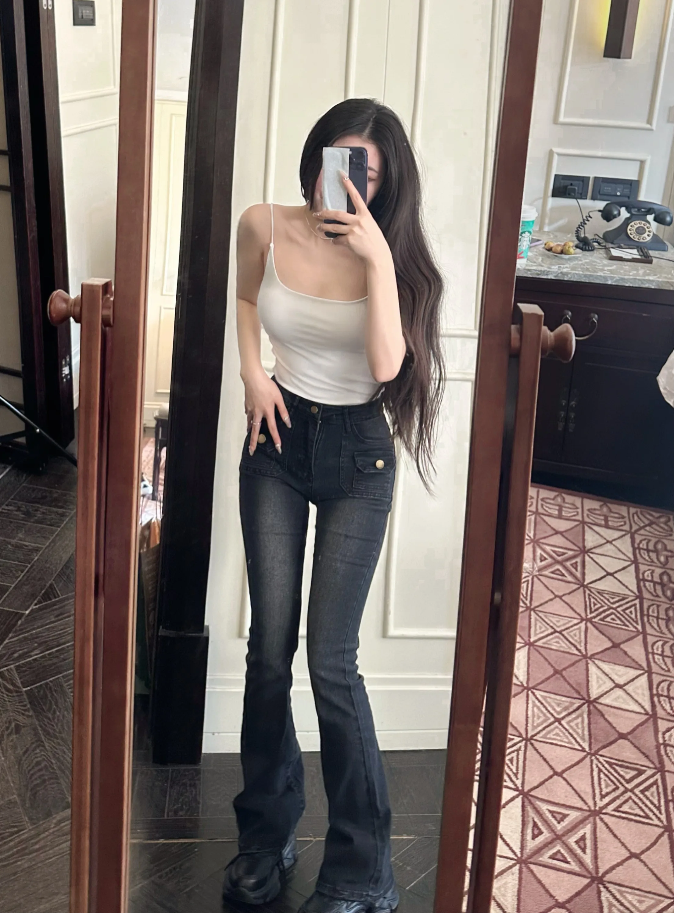 Расклешенные джинсы с высокой талией JAMAIS VU, винтажные брюки-копыта, женские модные брюки персикового цвета, лето 2023, лето
Расклешенные джинсы с высокой талией JAMAIS VU, винтажные брюки-копыта, женские модные брюки персикового цвета, лето 2023, лето