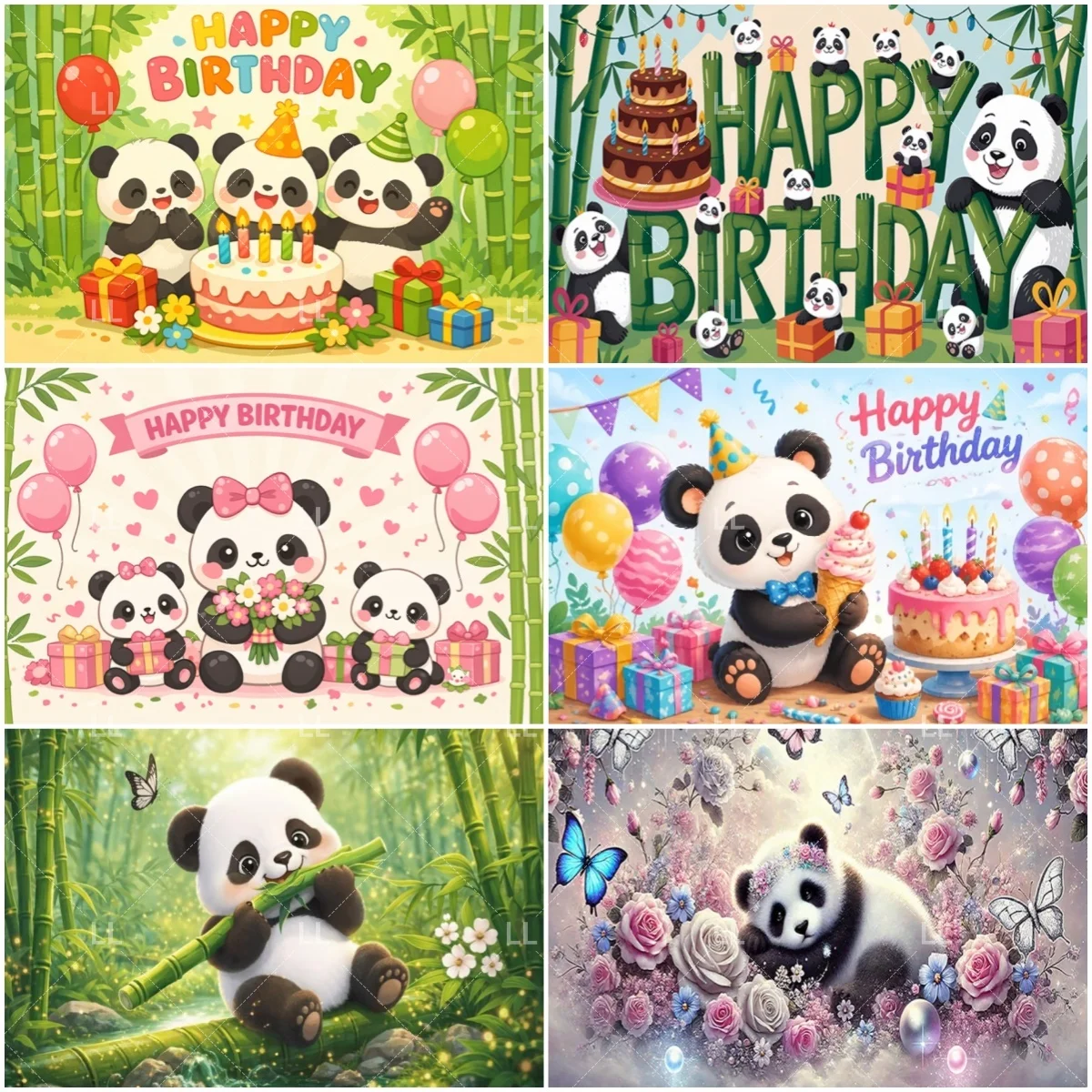 Cute Panda Birthday Party Decoration Backdrop Cartoon Bamboo Flower Bear Photography Background Baby Shower Supplies Kid Gift
Cute Panda Birthday Party Decoration Backdrop Cartoon Bamboo Flower Bear Photography Background Baby Shower Supplies Kid Gift