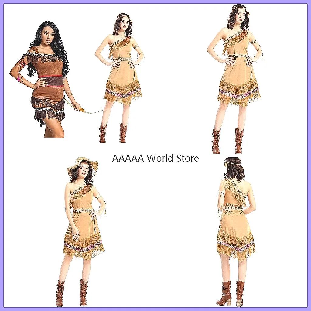 Sexy Indian Huntress Costume for Carnival Halloween Jungle Tribe Party Caveman Cosplay Dress
Sexy Indian Huntress Costume for Carnival Halloween Jungle Tribe Party Caveman Cosplay Dress