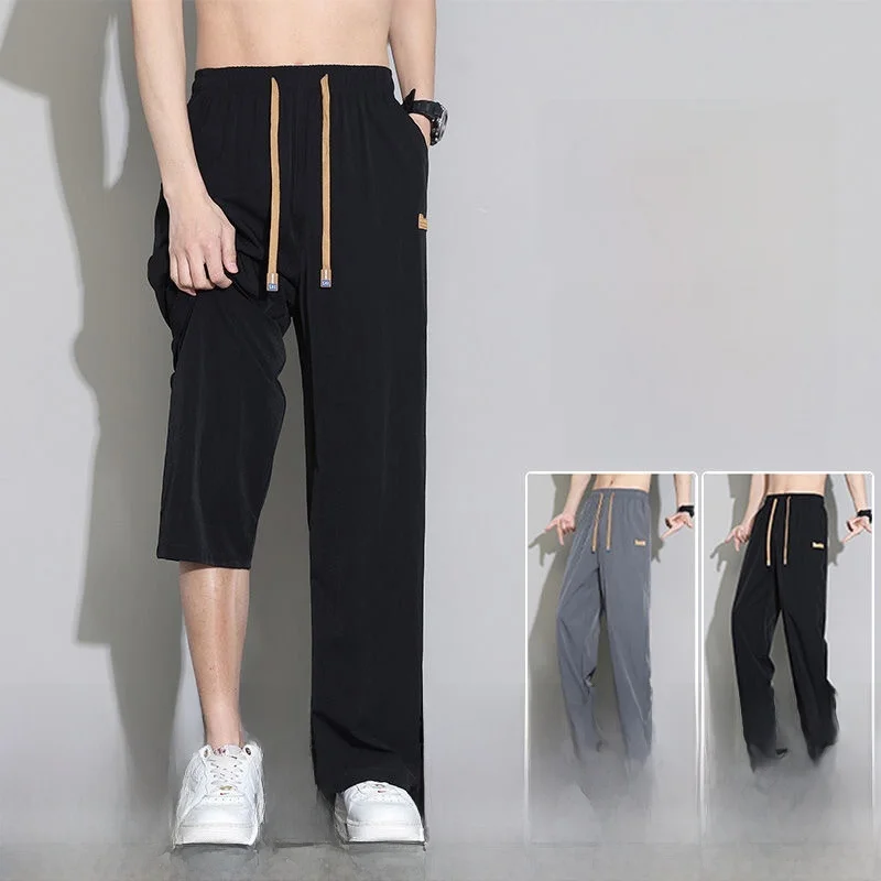 Ice Silk Loose Men's Work Pants Summer Thin Wear-resistant Dirty-proof Sport Long Pants Casual Style Mid-low Waist Pocket
Ice Silk Loose Men's Work Pants Summer Thin Wear-resistant Dirty-proof Sport Long Pants Casual Style Mid-low Waist Pocket