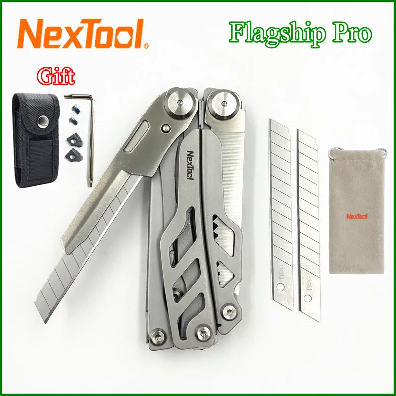 NexTool Flagship Pro Многофункциональные плоскогубцы со сменными лезвиями, ножницы 16 в 1, многофункциональный инструмент, EDC для улицы
NexTool Flagship Pro Многофункциональные плоскогубцы со сменными лезвиями, ножницы 16 в 1, многофункциональный инструмент, EDC для улицы