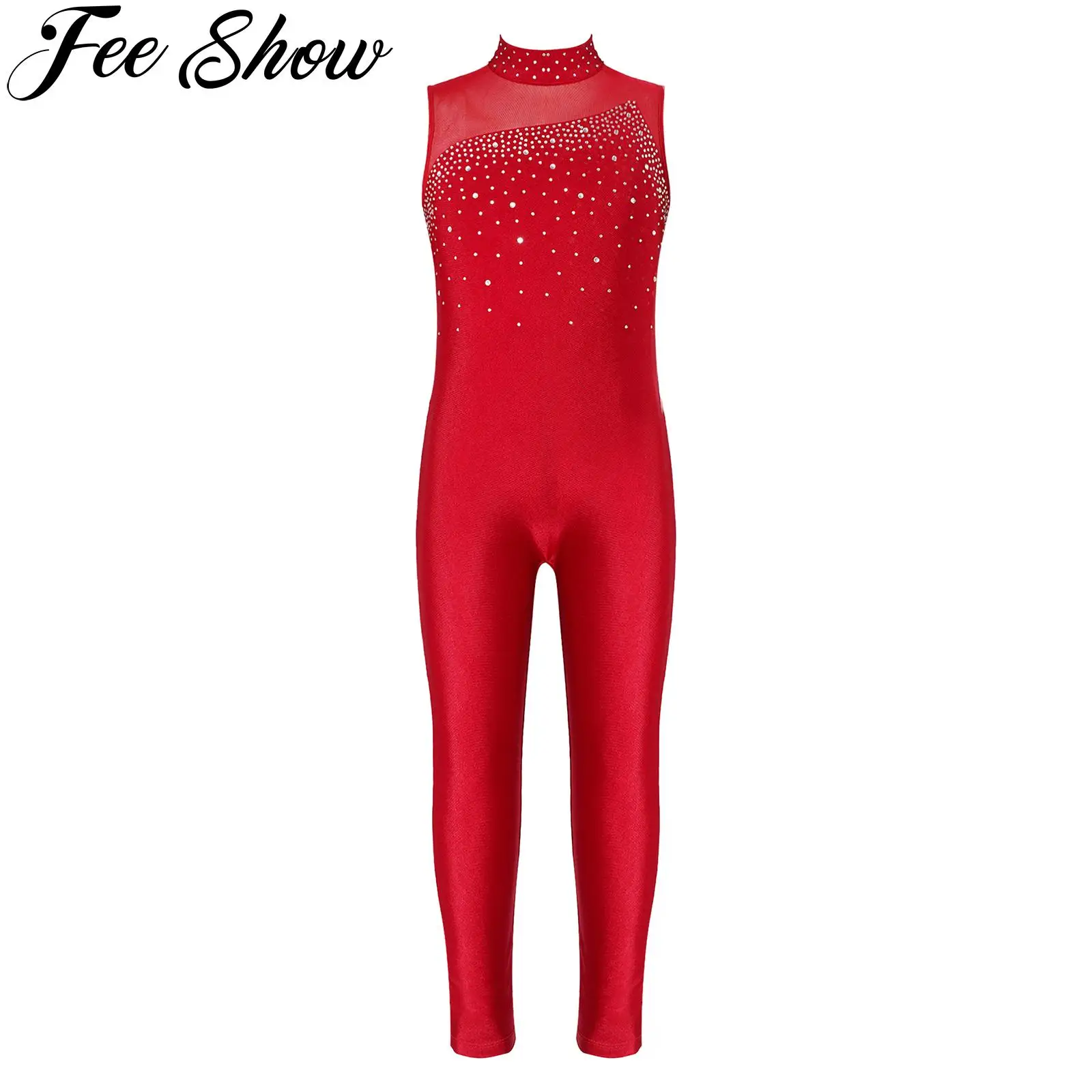 Kids Girls Ballet Dance Jumpsuit Sleeveless Rhinestone Gymnastics Workout Dance Leotards Figure Skating Unitard Stage Costumes
Kids Girls Ballet Dance Jumpsuit Sleeveless Rhinestone Gymnastics Workout Dance Leotards Figure Skating Unitard Stage Costumes