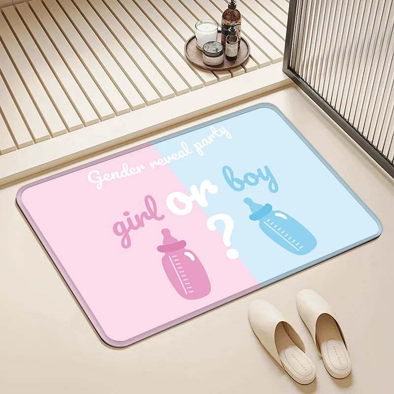 Gender Reveal Party Door Mat Non-Slip Washable Floor Rug for Home Baby Shower Decor
Gender Reveal Party Door Mat Non-Slip Washable Floor Rug for Home Baby Shower Decor