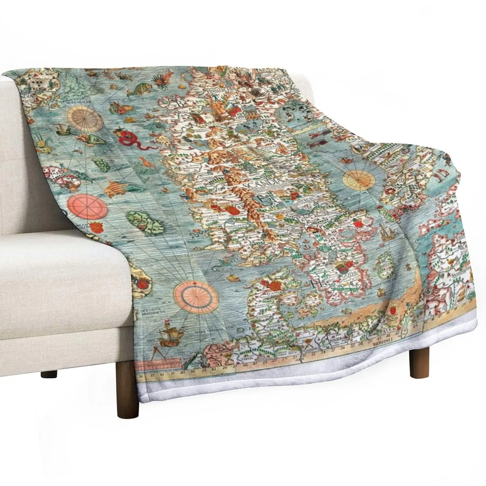 Carta Marina, map of Scandinavia by Olaus Magnus - 1539 Throw Blanket anime
Carta Marina, map of Scandinavia by Olaus Magnus - 1539 Throw Blanket anime