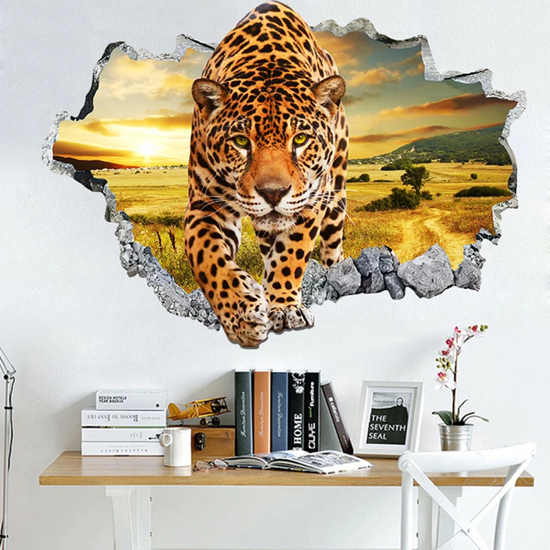 Jaguar Broken Wall Hole Art Sunset Grassland Cheetah Mural Stickers for Home Decoration Aesthetic Rooms Animal Leopard Poster
Jaguar Broken Wall Hole Art Sunset Grassland Cheetah Mural Stickers for Home Decoration Aesthetic Rooms Animal Leopard Poster