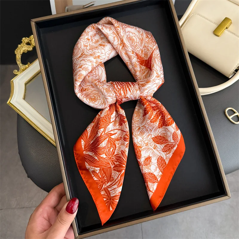 Роскошный дизайнерский шарф с принтом, женские шелковые шарфы, квадратная бандана, хиджаб, шейный платок, шаль, повязка для волос, платок
Роскошный дизайнерский шарф с принтом, женские шелковые шарфы, квадратная бандана, хиджаб, шейный платок, шаль, повязка для волос, платок