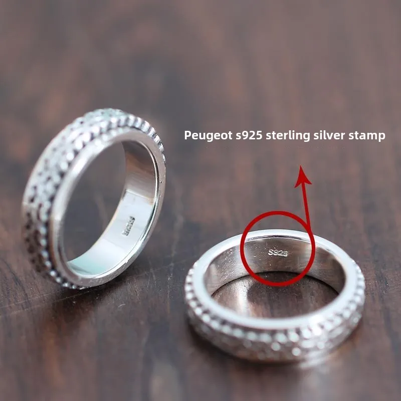 New Designer StyleS925Sterling Silver Ring for Men and Women, Vintage Personality Thai Silver Rotating Ring, Fortune Spinner
New Designer StyleS925Sterling Silver Ring for Men and Women, Vintage Personality Thai Silver Rotating Ring, Fortune Spinner