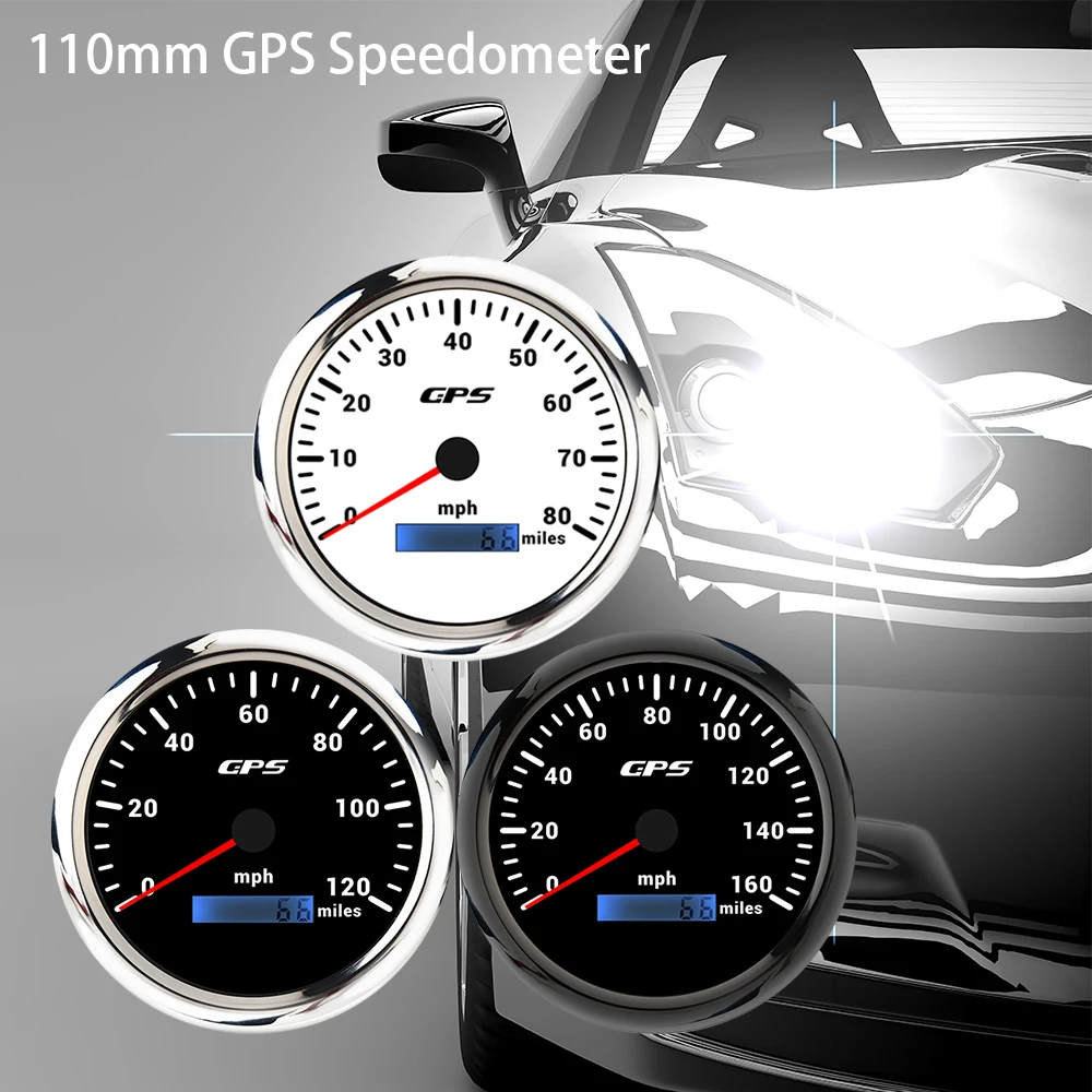 RHAXEL 110 мм 160MPH GPS спидометр, датчик всего пробега для гоночного автомобиля, мотоцикла с 7 цветами подсветки 12 В 24 В
RHAXEL 110 мм 160MPH GPS спидометр, датчик всего пробега для гоночного автомобиля, мотоцикла с 7 цветами подсветки 12 В 24 В