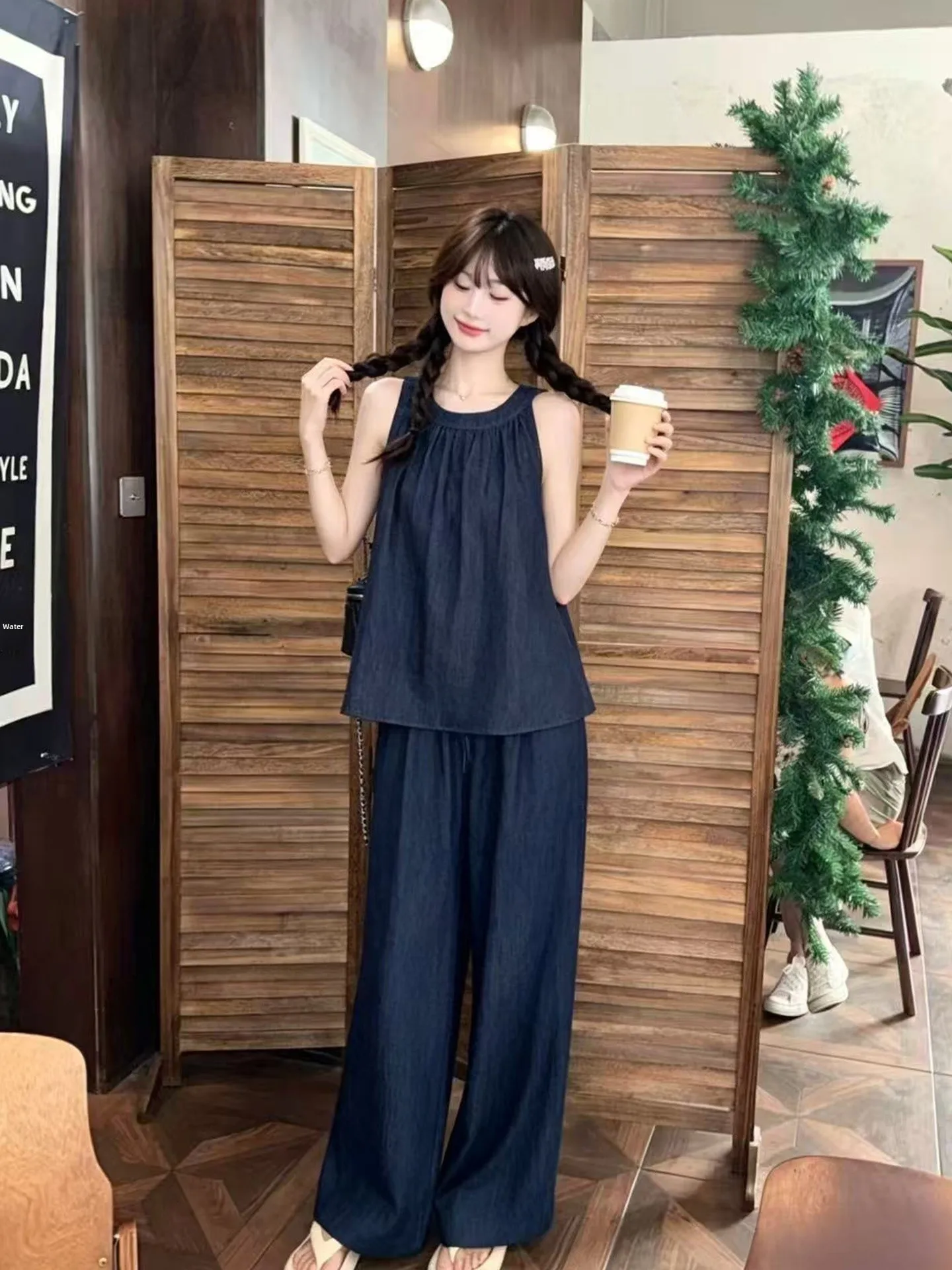 Retro Knot Doll Shirt And Wide Leg Jeans Two Piece Set for Women Spring 2026 Loose Fit High Waist Denim Outfit
Retro Knot Doll Shirt And Wide Leg Jeans Two Piece Set for Women Spring 2026 Loose Fit High Waist Denim Outfit