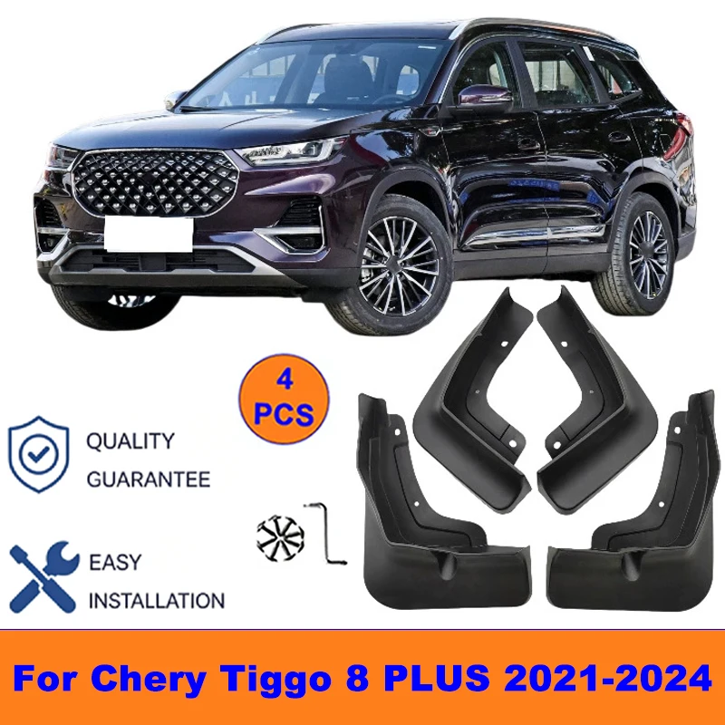 4Pcs Mud Flaps For Chery Tiggo 8 PLUS 2021-2024 - Splash Guards Front&Rear Wheel Fender Mudguards Car Exterior Protection Parts
4Pcs Mud Flaps For Chery Tiggo 8 PLUS 2021-2024 - Splash Guards Front&Rear Wheel Fender Mudguards Car Exterior Protection Parts