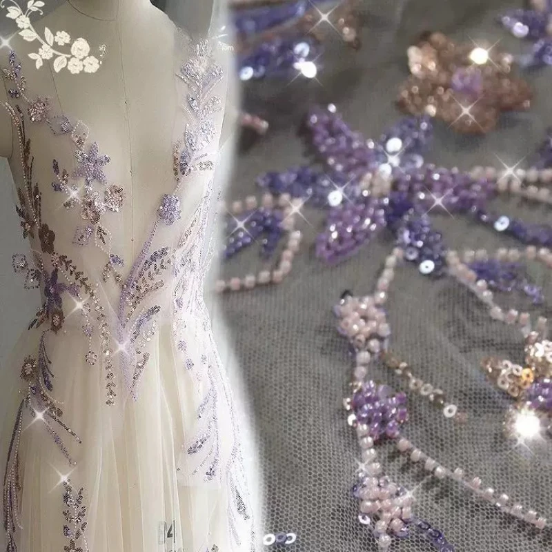 Forechest Decoration Group Flower Purple Heavy Industry Nail Bead Flower Embroidery with Lace Accessories Dress Color Fabric DIY
Forechest Decoration Group Flower Purple Heavy Industry Nail Bead Flower Embroidery with Lace Accessories Dress Color Fabric DIY